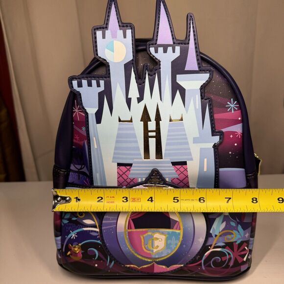 Loungefly Disney Cinderella Castle Series Carriage Adj Strap Mini Backpack NEW main image 9
